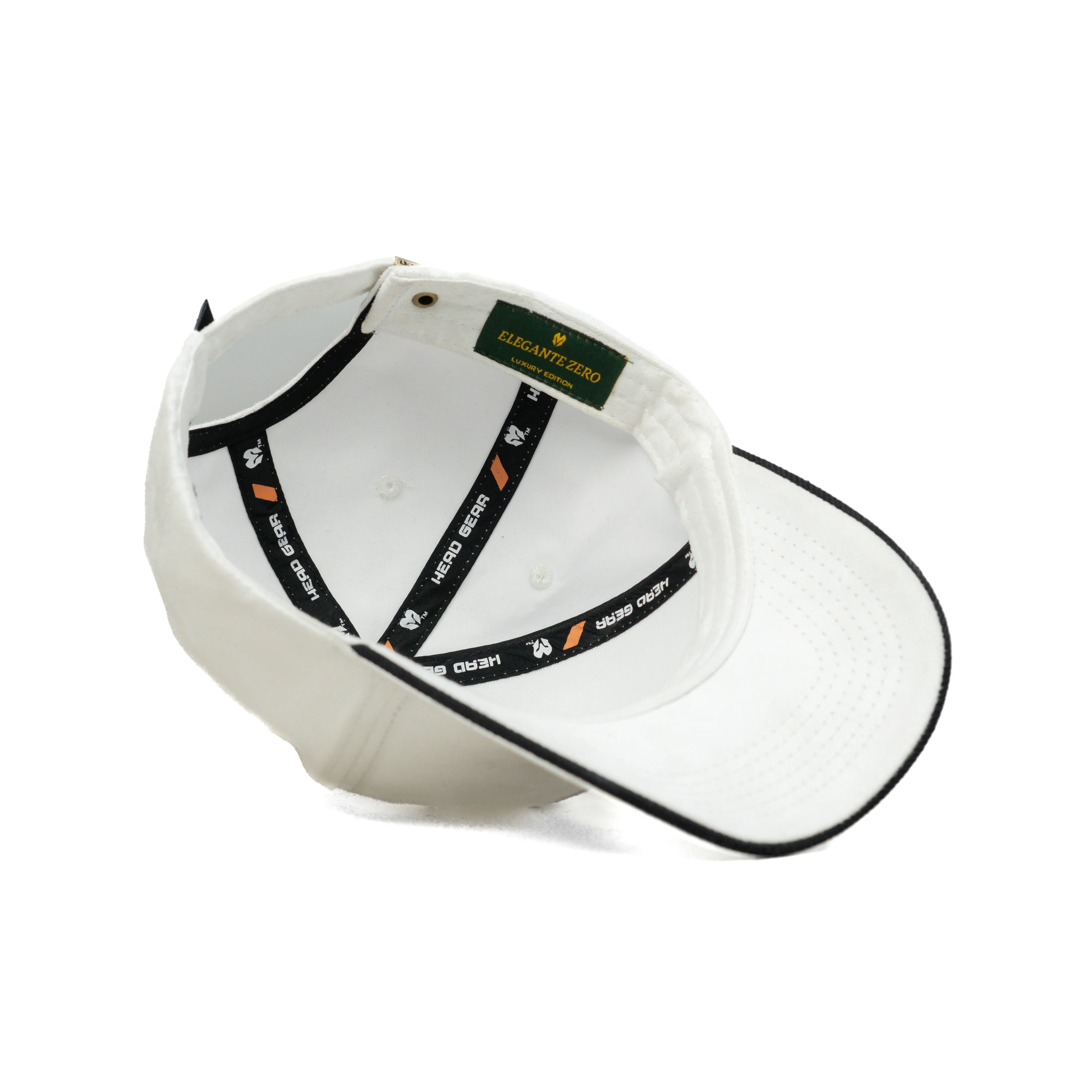 HEAD GEAR ELEGANTE ZERO WHITE CAP (NO LOGO) - Image 6