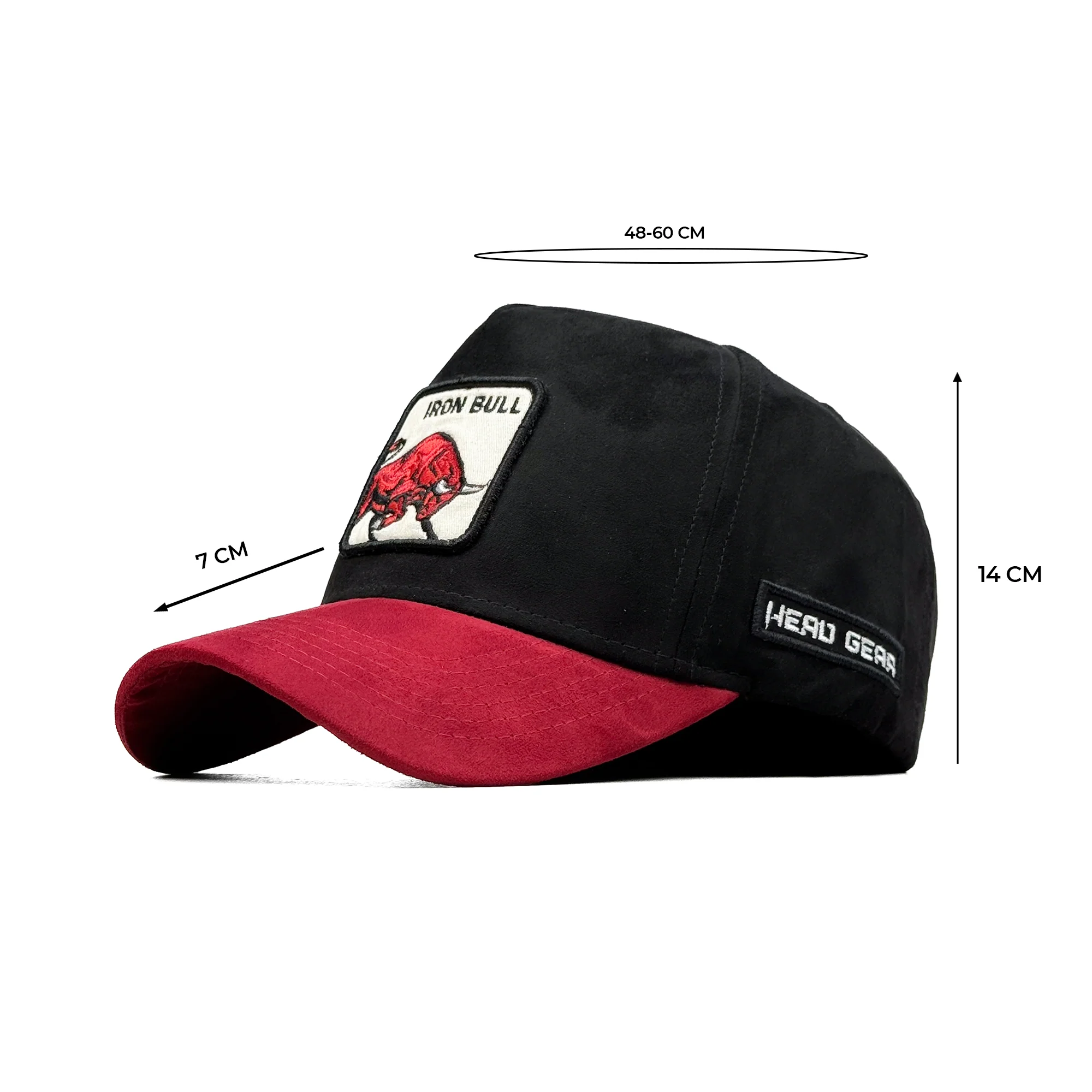 HEAD GEAR IRON BULL 3D PATCH PREMIUM HIGH CROWN CAP - Image 15